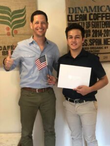 Congratulations to our client, who just went from undocumented immigrant to citizen