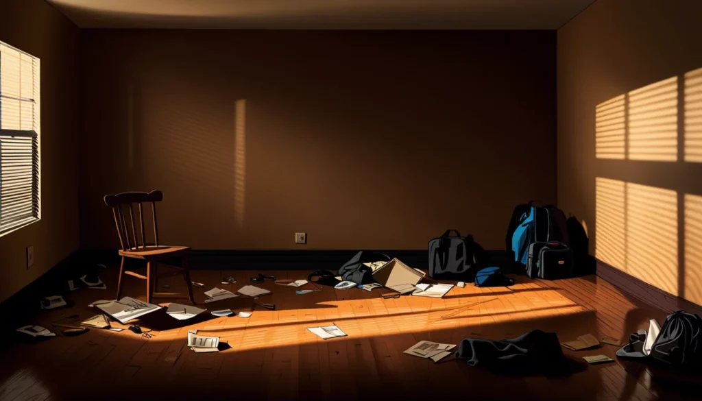 Empty room in the United States where Venezuelan citizens who suffered repatriation to their country of origin lived.